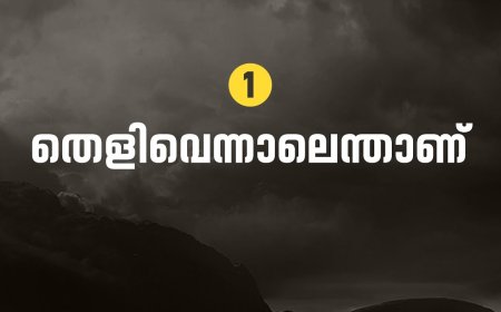 തെളിവെന്നാലെന്താണ് ?